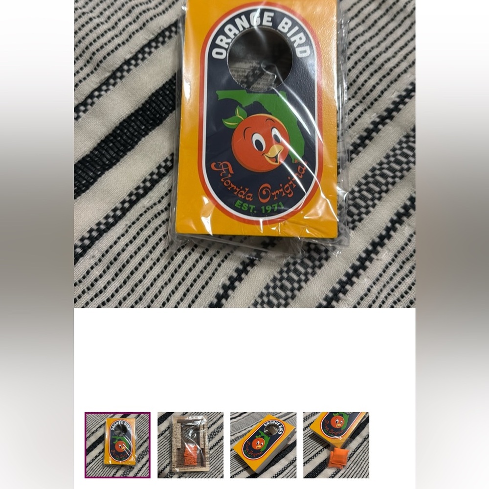 Disney orange bird mini corn hole